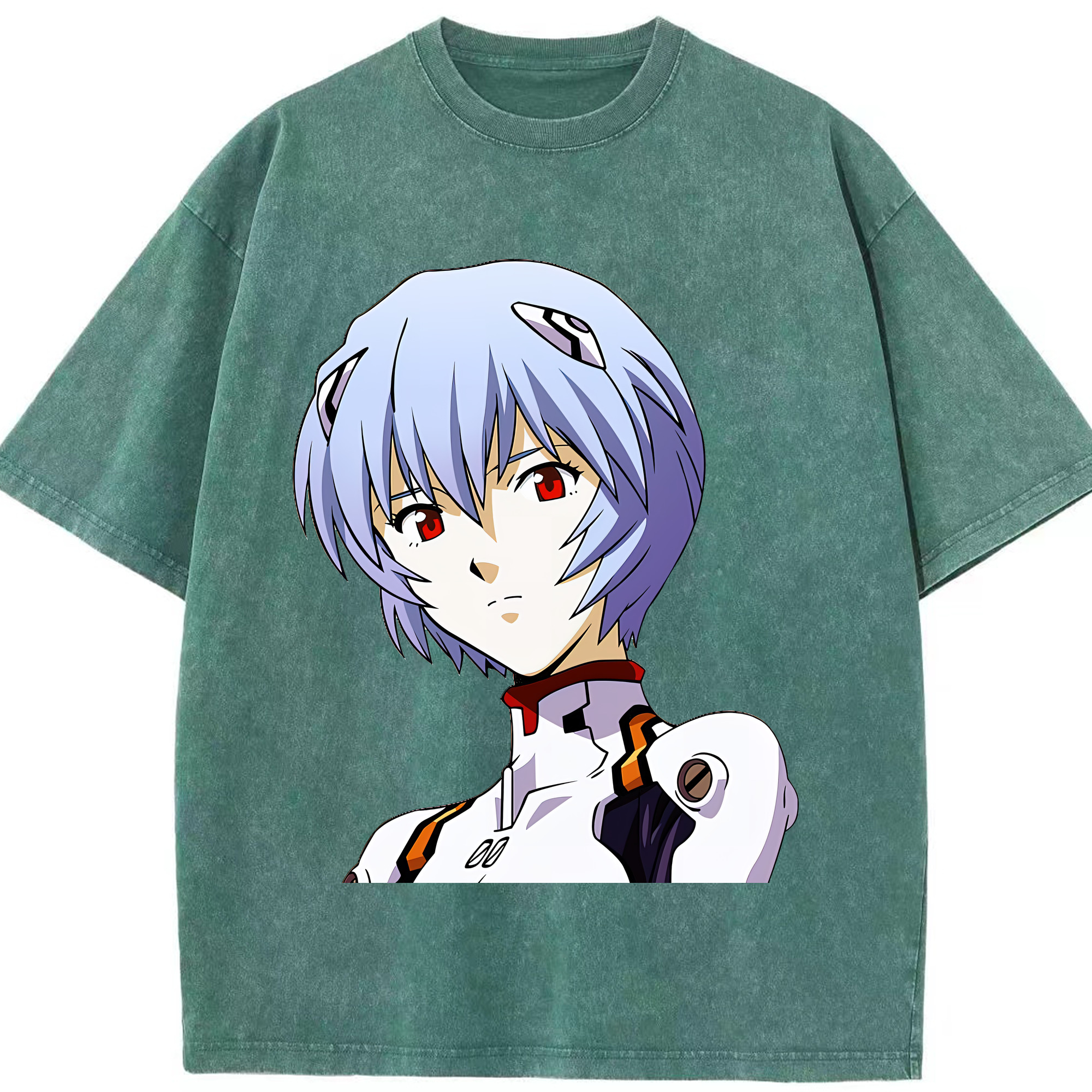 （画像用） EVA 新世紀エヴァンゲリオン 綿100% ヴィンテージ風 半袖Tシャツ（フロントプリント）